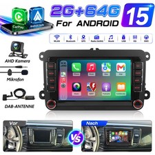 Für VW Beetle 5C 2011-2019 Autoradio Android 15 Apple Carplay GPS WIFI NAVI DAB+
