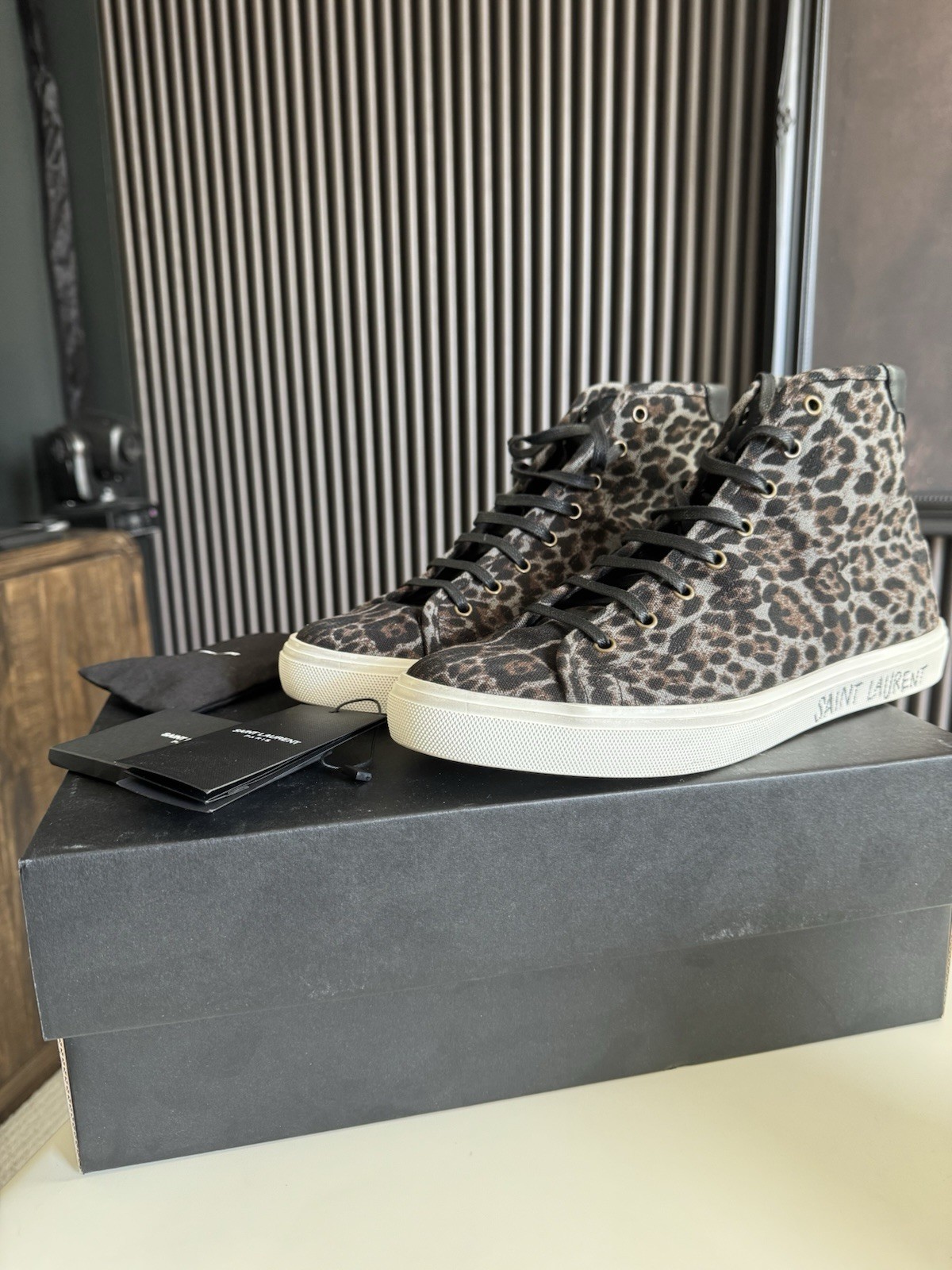 Sneakers alte uomo YSL Saint Laurent taglia 11 US 44 EU