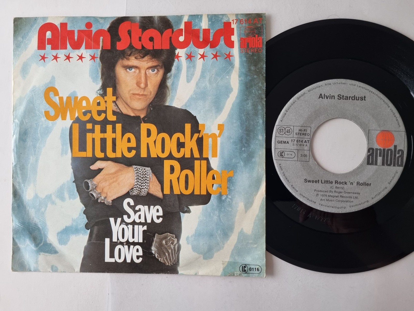 Alvin Stardust - Sweet Little Rock'n'Roller 7'' Vinyl Germany