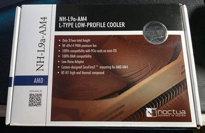Noctua NH-L9a-AM4 Low Profile CPU Cooler for AMD AM4 Socket