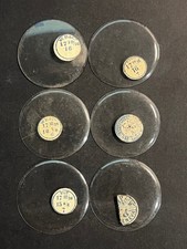 LOT OF 6 GLASS POCKET WATCH CRYSTALS SIZE 17 REPLACEMENT PARTS