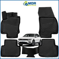 4 Gummimatten - 3D Wannenmatten Tpe FüR Vw Tiguan Ii 2016-2024