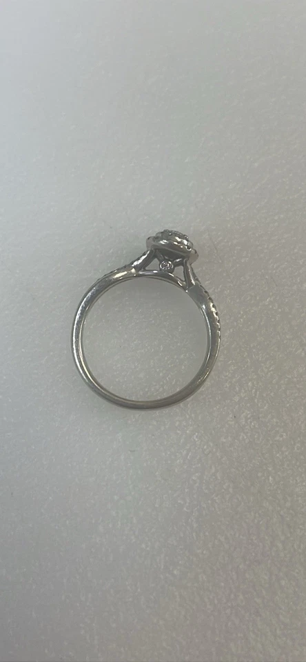 Now + Forever Diamond Engagement Ring1/2 ct tw Pear & Round 14K White Gold - Image 3 of 4