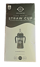 Spill Proof Magic Baby Sippy Cup Grosmimi Straw Handles TYPE A Charcoal Toddler