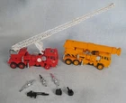 Vtg 1985 Transformers G1 Autobots Cars Lot Grapple & Inferno Trucks Incomplete
