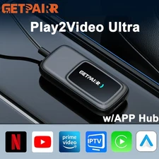 Getpairr Ultra Multimedia Ai Box Wireless CarPlay Adapter/Android Auto TK+Disney