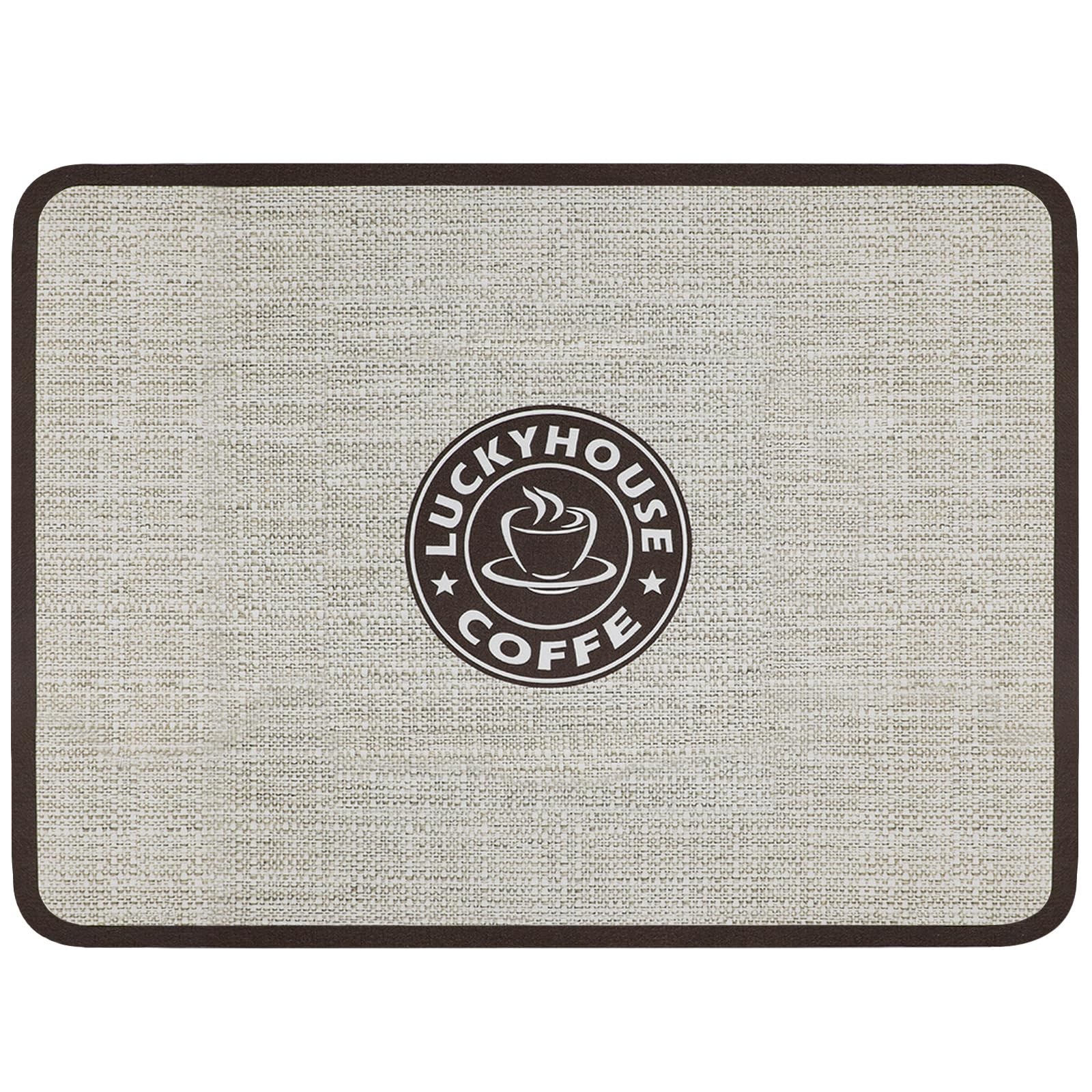 Coffee Mat - Waterproof Rubber Backing Absorbent Drying Mat for Coffee Maker,...