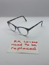 Warby Parker Eyeglasses Virginia 327 48-18-140 Tortoise Blue Square Frame