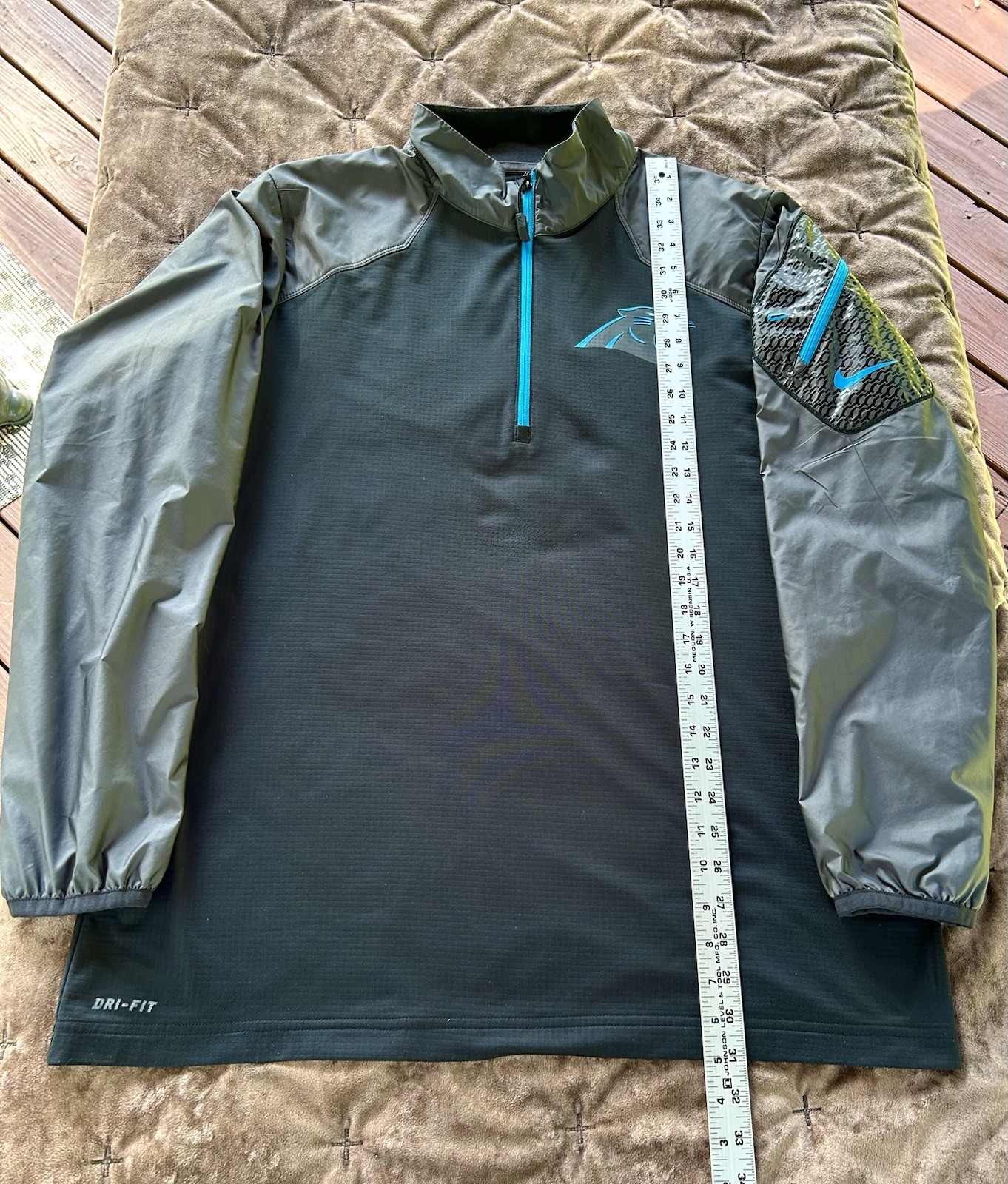 SACAI X NIKE Carolina Panthers Giacca Nike On Field 1 4 Zip Foderata in Pile Nero Uomo L Us intime Ottimeioni