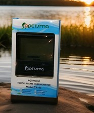 Capetsma Aquarium LCD Display Touch Alarm Thermometer Fish Tank Temp Sensor CA01