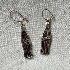 Vintage Classic Coke Coca Cola Bottle Earrings 1970’s Vibe