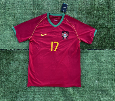 Cristiano Ronaldo #17 Portugal 2006 World Cup Retro Short-Sleeve