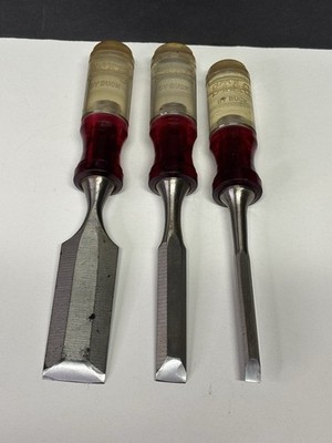 Stag By Buck Chisel Set (3) USA  1  - 1/2  - 1/4 
