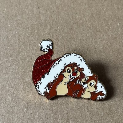 Disney Chip and Dale Pin Inside a Santa Hat Christmas