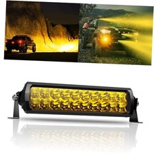 Amber LED Light Bar Double Row Super Bright 12 Inch Double Row - Amber Light