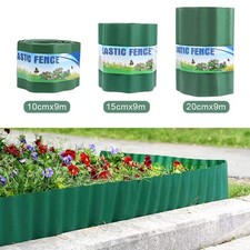 9M Flexible Plastic Garden Grass Lawn Path Edging Edge Border Green Patio Roll