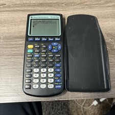 Texas Instruments TI-83 Plus Graphing Calculator - Black w/ Cover Tested Works
