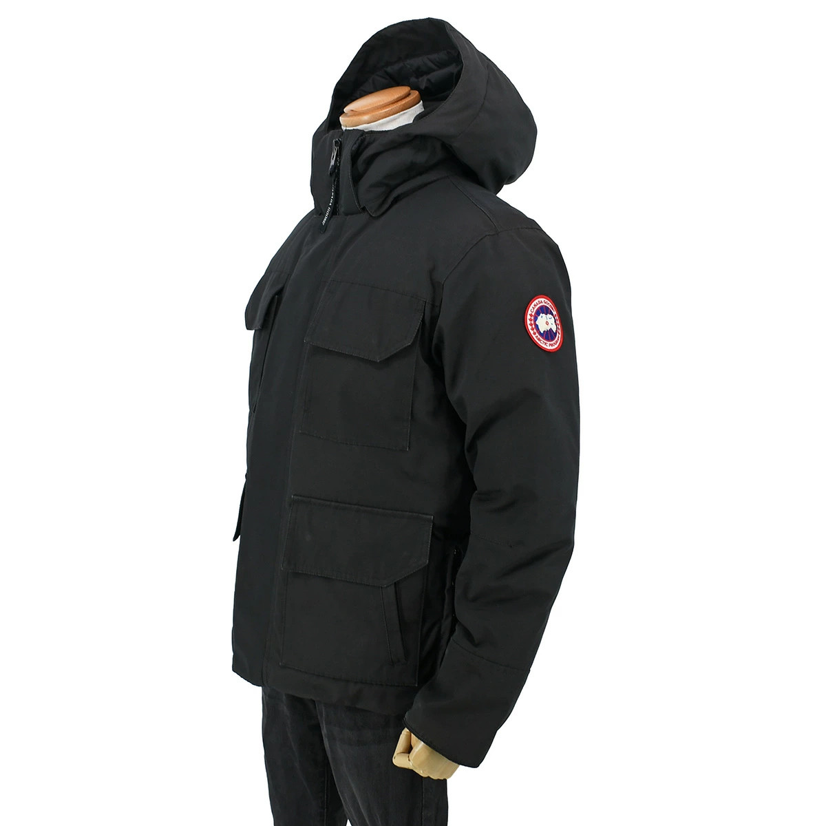 Canada Goose Down Jacket Maitland Hoodie MAITLAND Hoodie Logo Patch Outerwear Bl thumbnail 2
