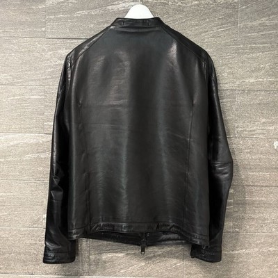 Product Ripvanwinkle Jersey Leather Single Jacket 4 Riders Black