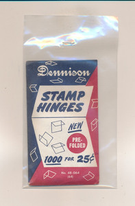 Complete unopened packet Dennison Stamp Hinges