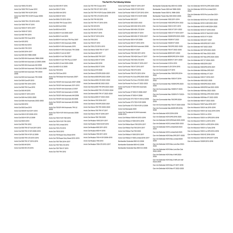 Neumático Tusk TriloBite HD 8 capas 27x9-14 para ARCTIC CAT Prowler 700 HDX XT 2015-2017 Foto 2 de 4