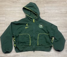Nike Seattle Storm Womens Cropped Oversized Hoodie Size S WNBA Green