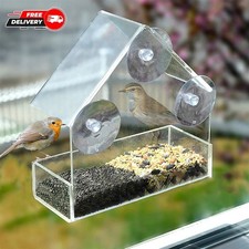 House Transparent Window Wild Bird Feeder Outdoor Removable Suction Cups