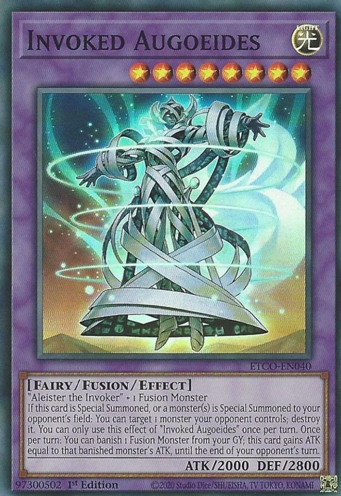 2020 YGO: ETCO - Invoked Augoeides (#ETCO-EN040, 1st Edition, Super Rare, NM)