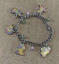 Vintage Disney Tinkerbell Charm Bracelet 7.5  