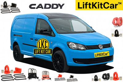 LKC Lift Kit 20 40 mm Alu/PU   VW Caddy 2003 2021 Front/Rear