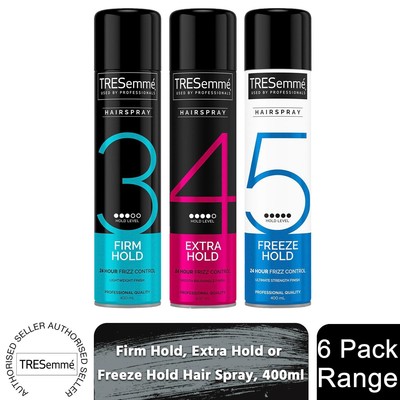 6er-Pack mit 400 ml Each Tresemme Professionals 24 H Frizz Control Haarspray