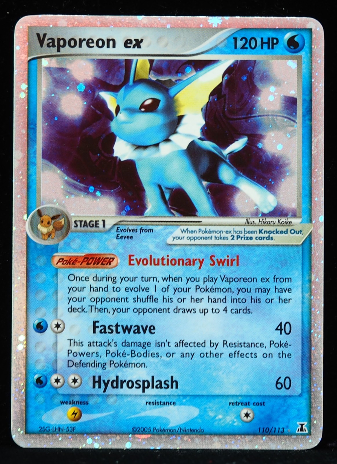 Vaporeon ex #110/113 Delta Species NM Pokemon Card
