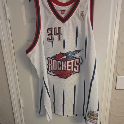 Mitchell & Ness Houston Rockets Hakeem Olajuwon Jersey White SXL