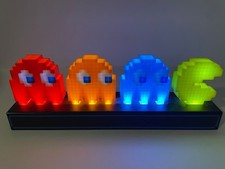 Pac-Man Ghost LED Light Bar  Bandai Namco x Paladone Pixel Arcade Lamp USB/Batt
