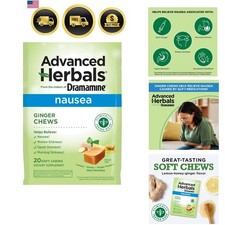 From the Makers of , Advanced Herbals Ginger Chews for Nausea Relief, Morning...