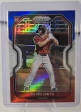 2021 Panini Prizm Pavin Smith Red White and Blue Prizm #70 Rookie Card D-Backs