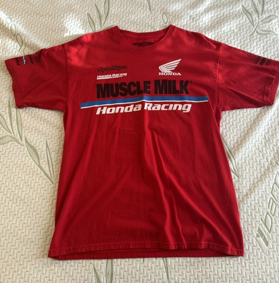 #ad #ad Troy Lee Designs Honda Muscle Milk Shirt Size Large $33.99