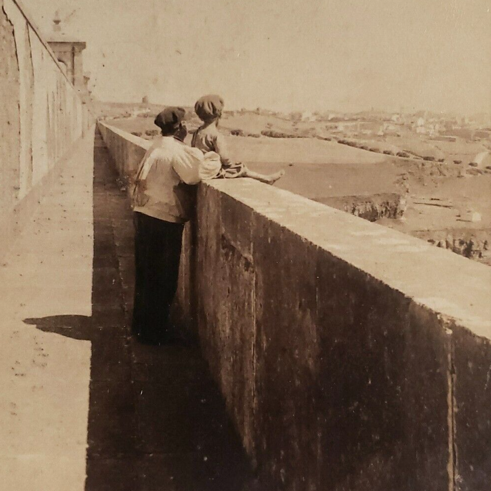 Lisbon Portugal Aqueduct Photo Stereoview c1902 Portuguese Underwood