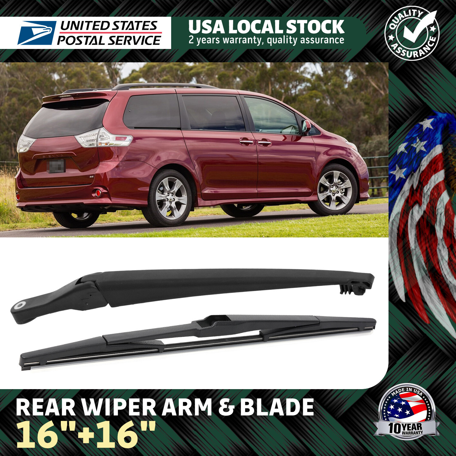 OEM Quality Windshield Wiper Blades Great Quality For Toyota SIENNA 2011-2021