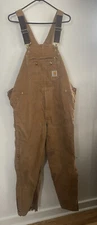 Vintage Carhartt Overalls Mens Size XXL Tan
