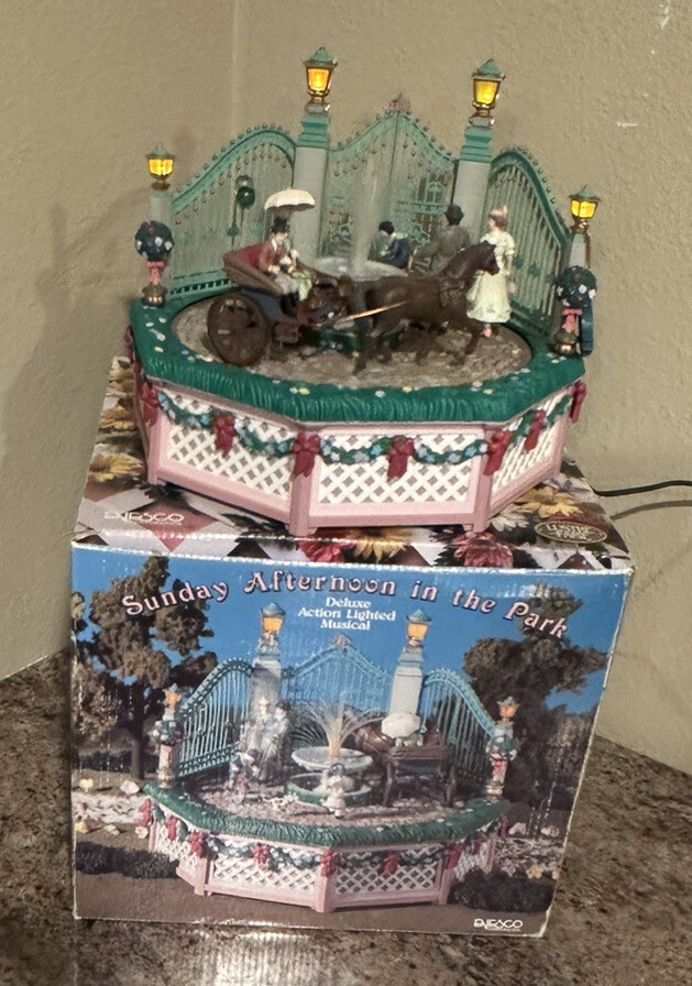 Vintage 1991 Enesco Victorian Sunday Afternoon In The Park