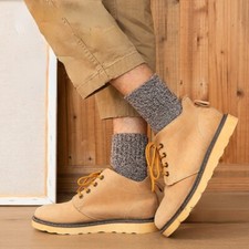 5 Pairs Men Women Warm Wool Blend Socks Thick Thermal Boot Socks Cashmere Casual