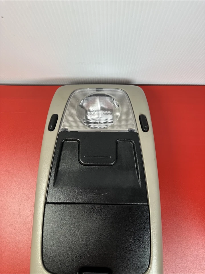 03-10 Ford Explorer Roof Overhead Console Dome Map Light w/ Climate Control TAN - Image 2 of 4