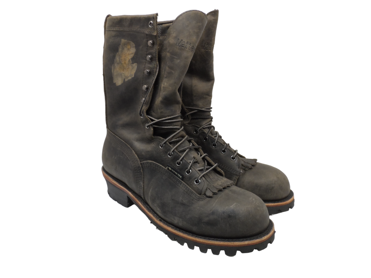 Halls Men's 730W WP Composite Toe Patch Lineman Boots *Made In USA
