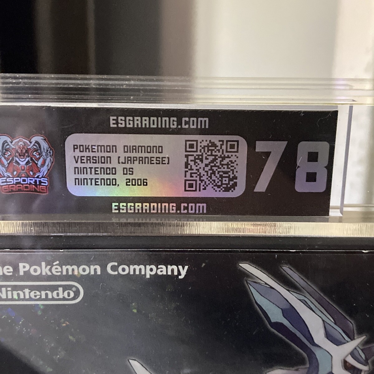 Nintendo DS Pokemon Diamond Version Japanese Graded ESG 78 CIB