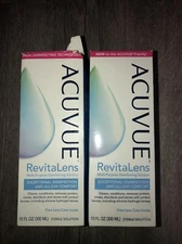 2 Acuve RevitaLens Multi-Purpose Disinfecting Solution 10oz **Read Description *