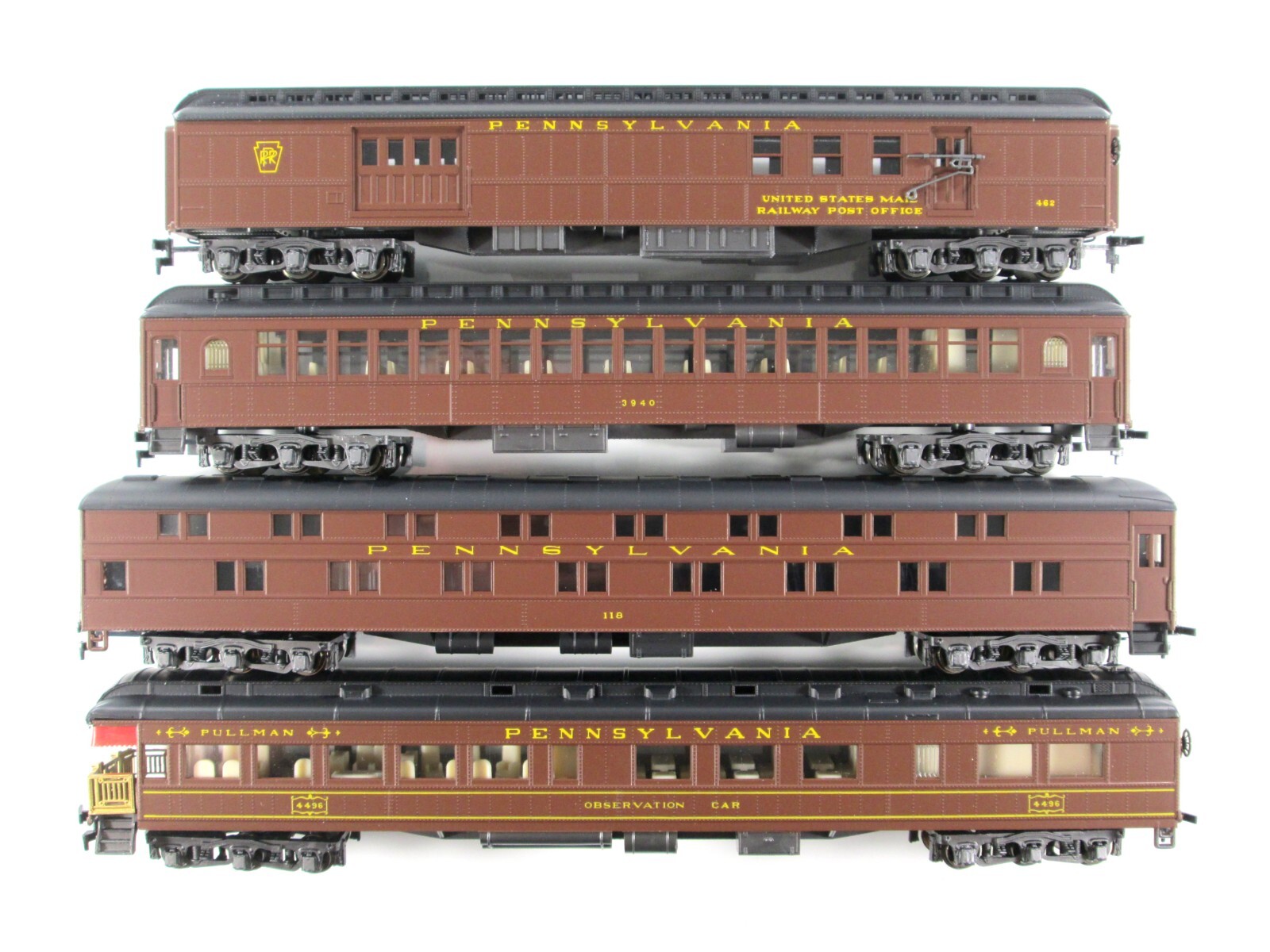 HO Scale *PENNSYLVANIA* 1920s Heavyweight Passenger 4Car Set B Rivarossi 6917 eBay