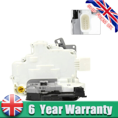 VW PASSAT B6 B7 Front Door Lock Mechanism Right Driver Side Osf