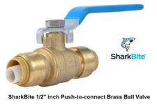 SharkBite 1/2" inch Push-to-connect Brass Ball Valve