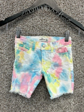 Jordache Tie Dye Jean Shorts Cut Off Shorts Girls Shorts Stretch Size 5